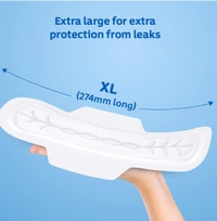 Stayfree Secure XL Cottony Sanitary napkins with Wings (Pack of 20 Count) Goshop.in - Xl