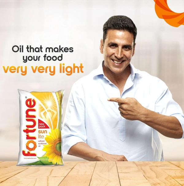 Fortune Sunlite Refined Sunflower Oil, 1L Goshop.in