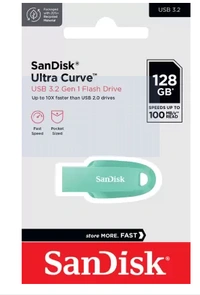 SANDISK SanDisk Ultra Curve Pen Drive 3.2 - Green, 128GB