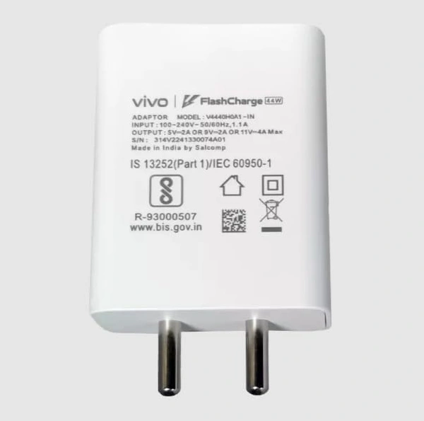 VIVO 44W FLASH CHARGING ADOPTER - White, 44W