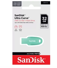 SANDISK SanDisk Ultra Curve Pen Drive 3.2 - Green, 32GB