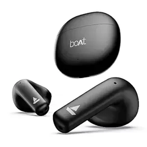 boAt Airdopes Atom 81 Truly Wireless in Ear True Wireless Earbuds W/Upto 50H Playtime, Quad Mics Enx Tech, 13MM Drivers,Super Low Latency(50Ms), ASAP Charge, BT V5.3 - Black, Airdopes