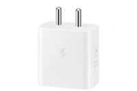 Samsung 45W Travel Charger With New Packing 1M Cable (Original) - White, 45W C TO C