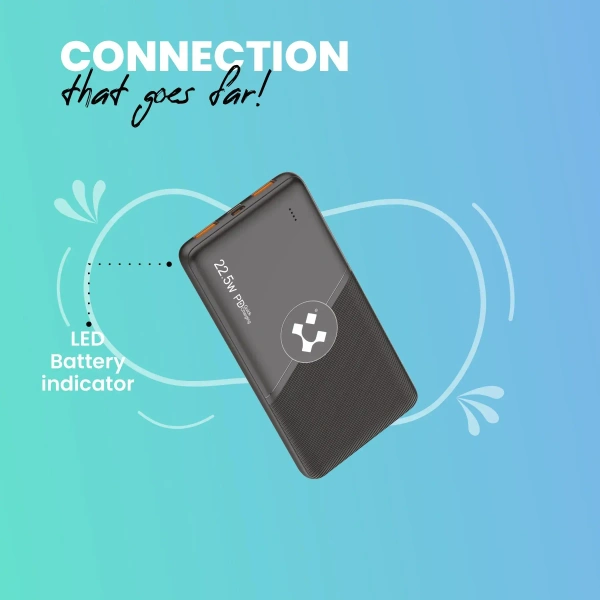 LYNE PowerBox 17 22.5W 10000mAh - Black, 10K mAh 22.5w