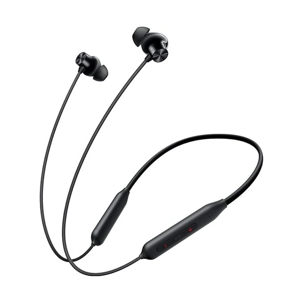 Oneplus Bullets Z2 Bluetooth Wireless in Ear Earphones with Mic, Bombastic Bass - 12.4 mm Drivers, 10 Mins Charge - 20 Hrs Music, 30 Hrs Battery Life, IP55 Dust and Water Resistant - Black