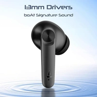 boAt Airdopes 200 Plus Truly Wireless in Ear Ear Buds w/ 100 Hours Playback, Quad Mics ENx Tech, 13mm Drivers, Beast Mode(50ms Low Latency), ASAP Charge(5 Min=60 Min), IWP Tech, BT v5.3 - Black, Airdopes