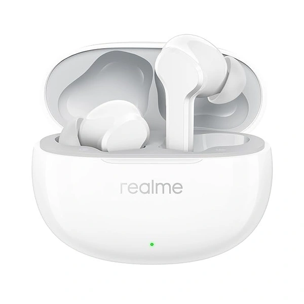 realme Buds T110 Bluetooth Truly Wireless in Ear Earbuds with mic, AI ENC for Calls, Google Fast Pair, 38 Hours Total Playback with Fast Charging and Low Latency Gaming Mode  - White, TWS