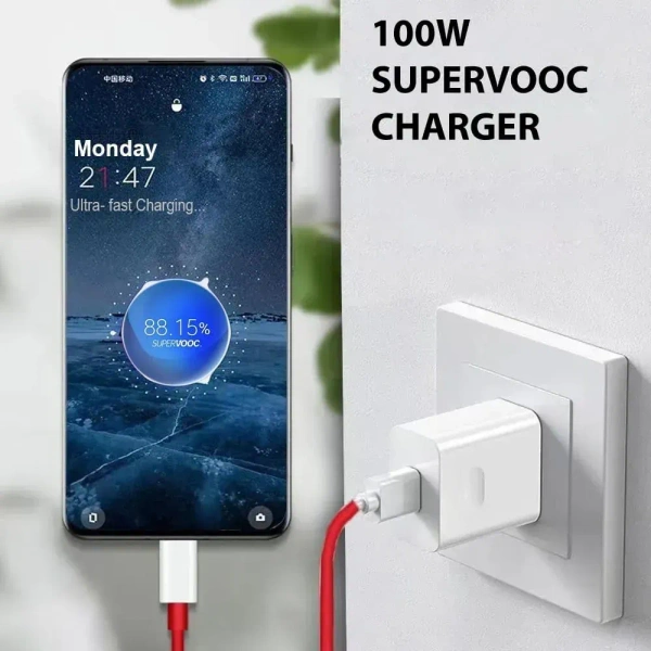 OPPO SUPERVOOC 80W POWER ADAPTER - White, Charger