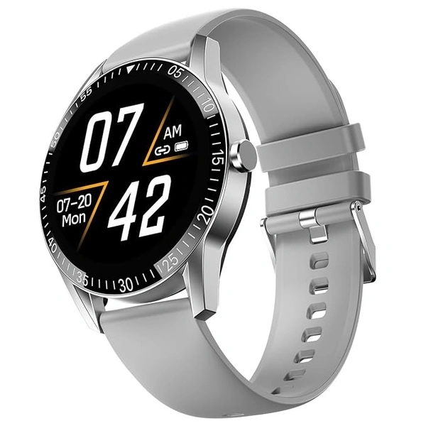 Fire-Boltt Talk Bluetooth Calling Smartwatch, 1.39" TFT Display with Dual Button, Hands On Voice Assistance, 120 Sports Modes, in Built Mic & Speaker - Gray, Smartwatch