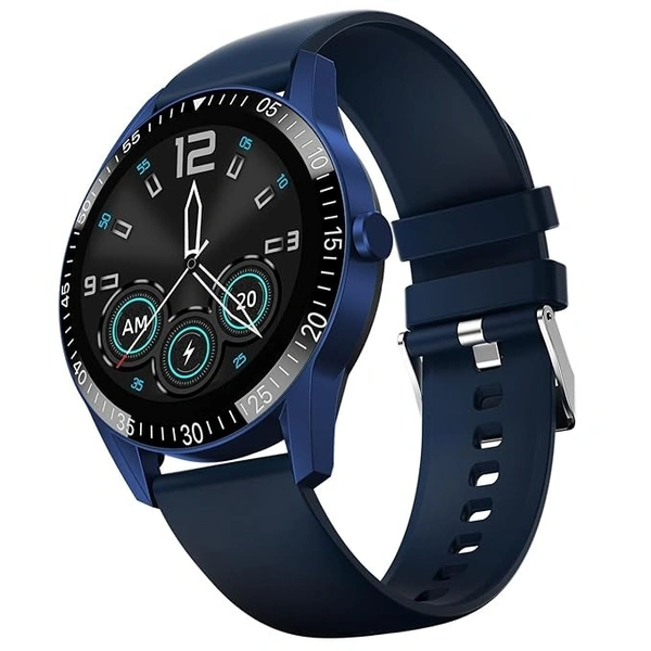 Fire-Boltt Talk Bluetooth Calling Smartwatch, 1.39" TFT Display with Dual Button, Hands On Voice Assistance, 120 Sports Modes, in Built Mic & Speaker - Navy Blue, Smartwatch