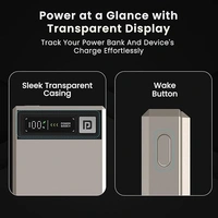 Portronics Luxcel Magclick 10k Mah 22.5W - Beige, 10K