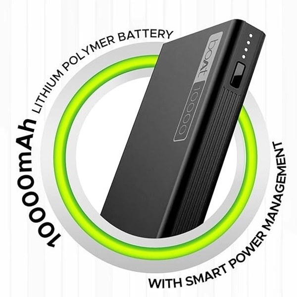 Boat Energy Shroom PB300 10000 MAh Powerbank - Black, 10K