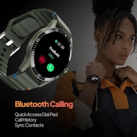 Fire-Boltt Talk Bluetooth Calling Smartwatch, 1.39" TFT Display with Dual Button, Hands On Voice Assistance, 120 Sports Modes, in Built Mic & Speaker - Green, Smartwatch
