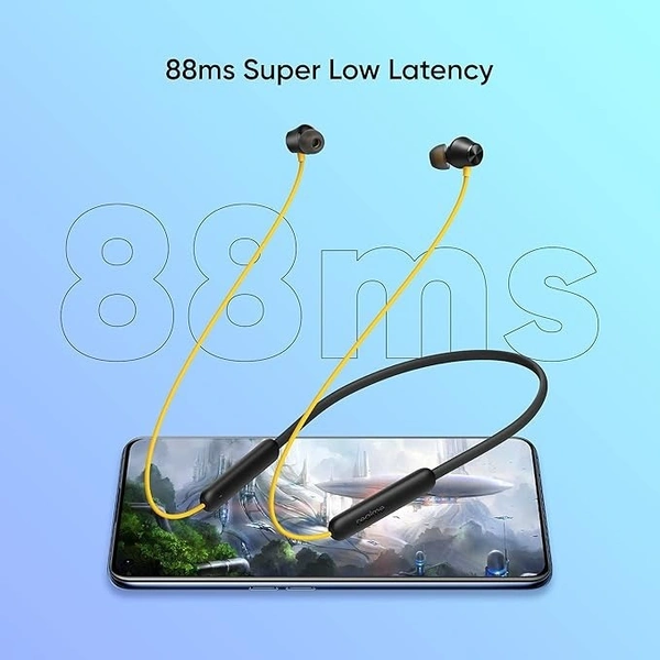 realme Buds Wireless 2 Neo Bluetooth in Ear Earphones with Mic, Fast Charging & Up to 17Hrs Playtime - Black, Neckband