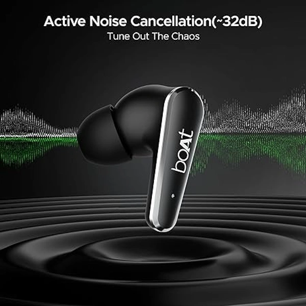 Boat Airdopes 280 ANC - Active Black, Airdopes