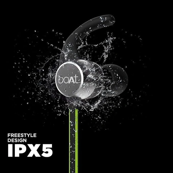 boAt Rockerz 255F Sports Wireless in Ear Earphones with Mic, Super Extra Bass, IPX5 Water & Sweat Resistance and Up to 6H Playback - Neon, Neckband