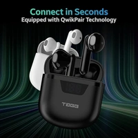 TAGG Liberty Buds Mini Truly Wireless in Ear Earbuds with Quad Mic, Fast Charge, Rich Bass, 13mm Dynamic Drivers - Black, TWS
