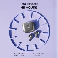 Boat boAt Newly Launched Airdopes 91 TWS Earbuds with 45 hrs Playtime, Beast™ Mode with 50 ms Low Latency, Dual Mics with ENx™, ASAP™ Charge, IWP™ Tech, IPX4 & Bluetooth v5.3 - Gray, TWS
