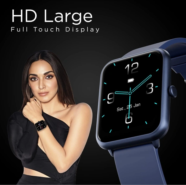 Fire Boltt Fire-Boltt Ninja Call Pro Smart Watch Dual Chip Bluetooth Calling, 1.69" Display, AI Voice Assistance with 100 Sports Modes, with SpO2 & Heart Rate Monitoring - Navy Blue