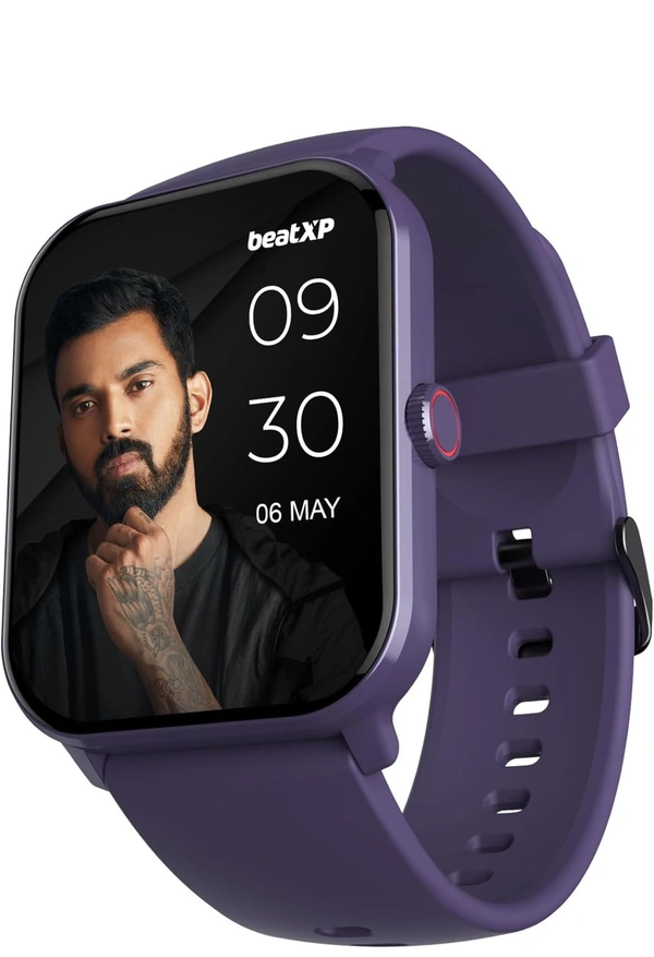 Beat XP beatXP Marv Neo Smart Watch with 1.85” Ultra HD Display, Bluetooth Calling, 240 * 280px, AI Voice Assistant, 100+ Sports Modes, Heart Rate Monitoring, SpO2, IP68, Fast Charging (Purple) - Purple