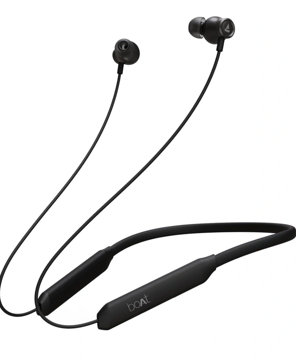 BOAT boAt Rockerz 205 Pro in Ear Bluetooth Neckband with Mic, Beast Mode(Low Latency Upto 65ms), ENx Tech for Clear Voice Calls,30 Hours Playtime, ASAP Charge,10mm Drivers,Dual Pairing & IPX5 - Black