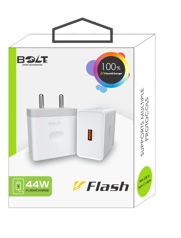 BOLTE 44W FLASH PROTOCOL SINGLE USB TO C CABLE (FLASH) BTC - 44
