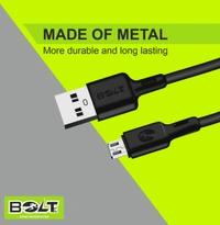 BOLTE 2.4A MICRO DATA CABLE (FAST AND STRONGER)  BCP - 04 - White