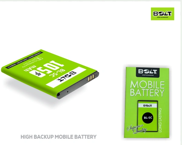 BOLTE 1050 mAh NOKIA BATTERY (LITHIUM BATTERY BL-5C) BL 5C