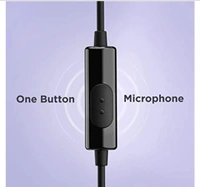BOAT Bassheads 192 Wired in Ear Earphones Signature Sound, Metallic Buds, Superior Cable & Ergonomic Fit with Mic (Active Black Indi) - Black