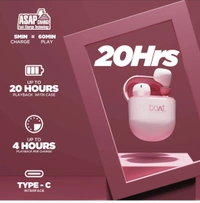 BOAT AIRDOPES 381 - MINT PINK