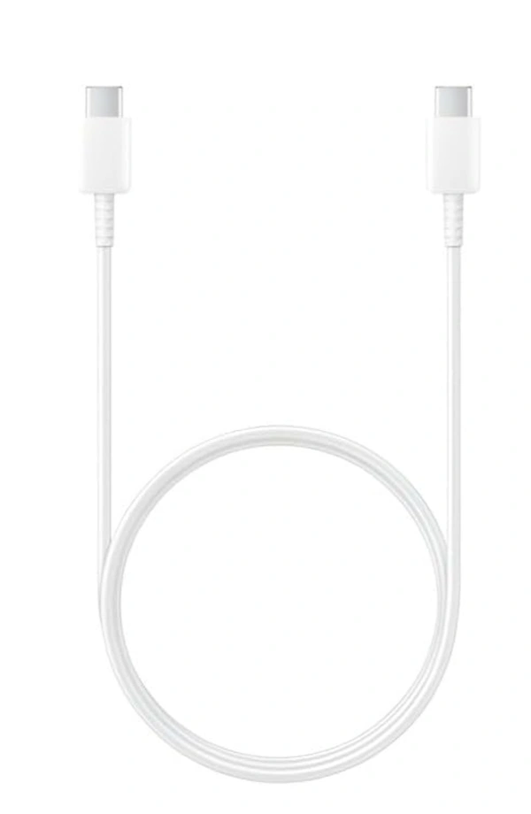 Samsung Original Type C to C Cable - 3.28 Feet (1 Meter) Compatible with Smartphone,White - White