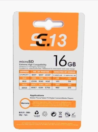 SE13 Se.13 Premium Series 16gb Microsdhc Memory Card