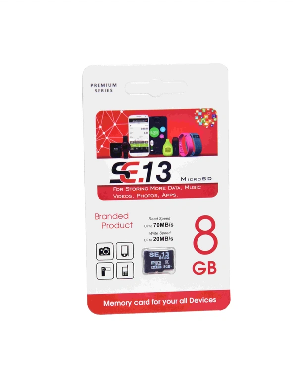 SE13 Se.13 Premium Series 8gb Microsdhc Memory Card