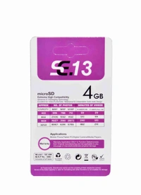 SE13 Se.13 Premium Series 4gb Microsdhc Memory Card