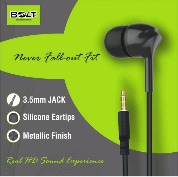 BOLTE BE-21 Wired Ear Headphone Thump Series, Thunder Sound