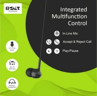 BOLTE BE-21 Wired Ear Headphone Thump Series, Thunder Sound