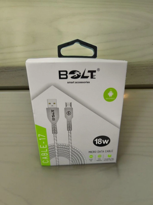 BOLTE 18W/3.4A MICRO DATA CABLE (DC- 17 ) - Micro USB
