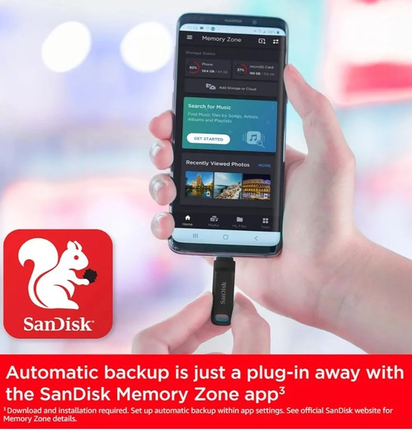 Sandisk Ultra Dual Go USB Type-C  - Black, 64GB