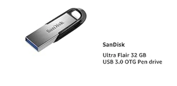Sandisk Ultra Flair USB 3.0 Flash Drive  - 64GB