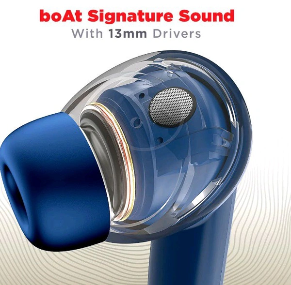 Boat Atom 83 Airdopes  - Furious Blue, Airdopes