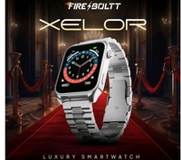 Fire-Boltt Xelor Luxury Stainless Steel Smart Watch. 1.78" AMOLED, Always-On Display, 368 * 448 px Resolution, Bluetooth Calling, 75 HZ Refresh Rate - Silver Premium Strap, Smart Watch