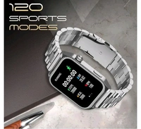 Fire-Boltt Xelor Luxury Stainless Steel Smart Watch. 1.78" AMOLED, Always-On Display, 368 * 448 px Resolution, Bluetooth Calling, 75 HZ Refresh Rate - Silver Premium Strap, Smart Watch