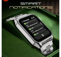 Fire-Boltt Xelor Luxury Stainless Steel Smart Watch. 1.78" AMOLED, Always-On Display, 368 * 448 px Resolution, Bluetooth Calling, 75 HZ Refresh Rate - Silver Premium Strap, Smart Watch