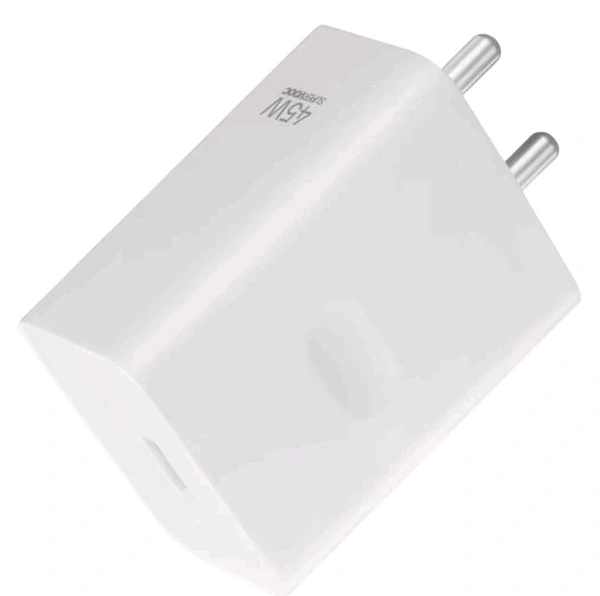 Realme Supervooc 45W Power Adopter  - White, Adopter