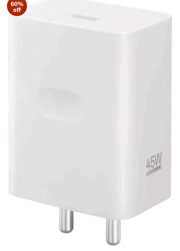 Realme Supervooc 45W Power Adopter  - White, Adopter