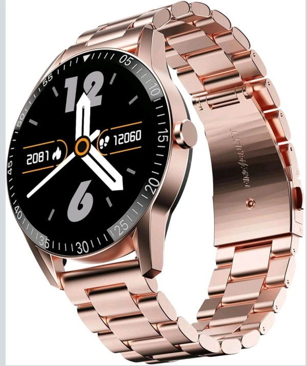 Fire-Boltt Talk Bluetooth Calling Smartwatch, 1.39" TFT Display with Dual Button, Hands On Voice Assistance, 120 Sports Modes, in Built Mic & Speaker - GOLD