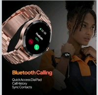 Fire-Boltt Talk Bluetooth Calling Smartwatch, 1.39" TFT Display with Dual Button, Hands On Voice Assistance, 120 Sports Modes, in Built Mic & Speaker - GOLD