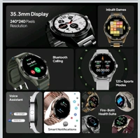 Fire-Boltt Talk Bluetooth Calling Smartwatch, 1.39" TFT Display with Dual Button, Hands On Voice Assistance, 120 Sports Modes, in Built Mic & Speaker - Silver, Smartwatch