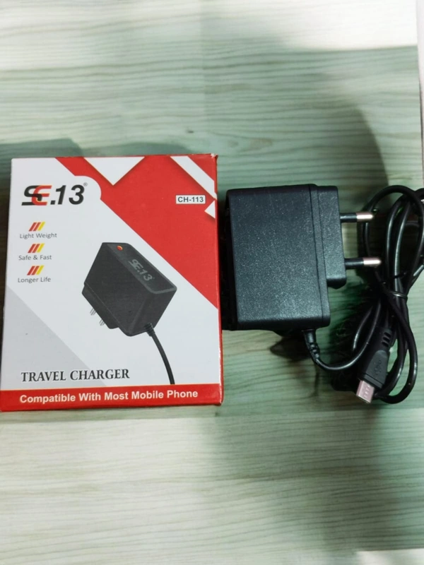 SE13 CH-113 MICRO-USB CHARGER V8 - Black, MICRO -USB