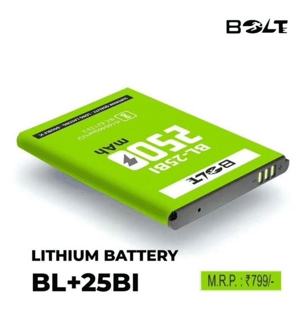 BOLTE 2500 mAh ITEL BATTERY ( LITHIUM BATTERY BL+25BI) 25BI - 25BI